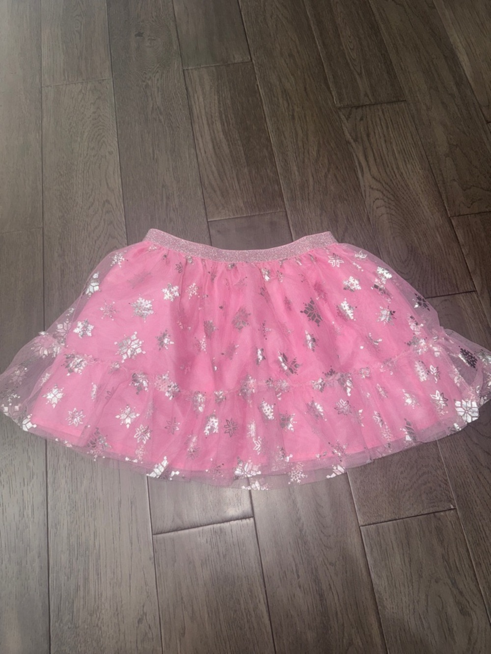 Cynthia rowley Pink Tulle Skirt with Silver Star Accents